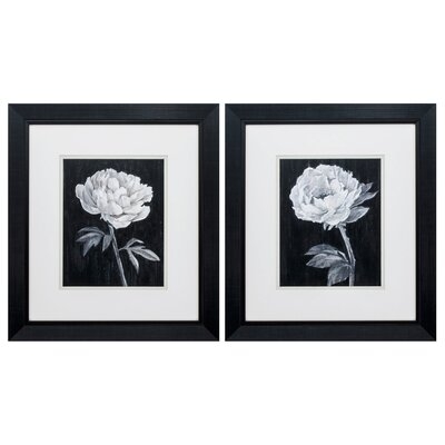 'Flowers' - 2 Piece Picture Frame Painting Print Set - Image 0