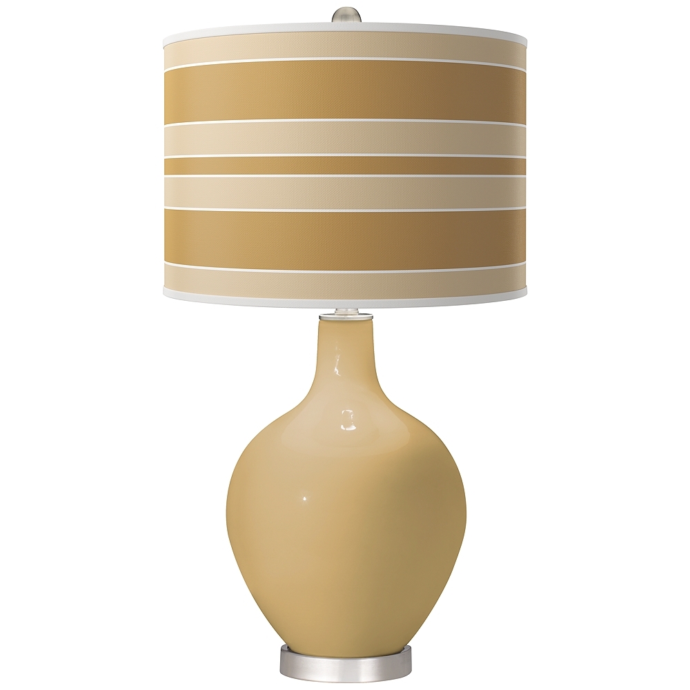 Empire Gold Bold Stripe Ovo Table Lamp - Image 0