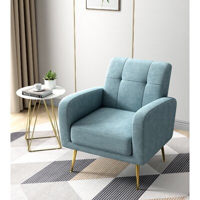 Barbados 30" W Tufted LiveSmart® Polyester Armchair - Image 0