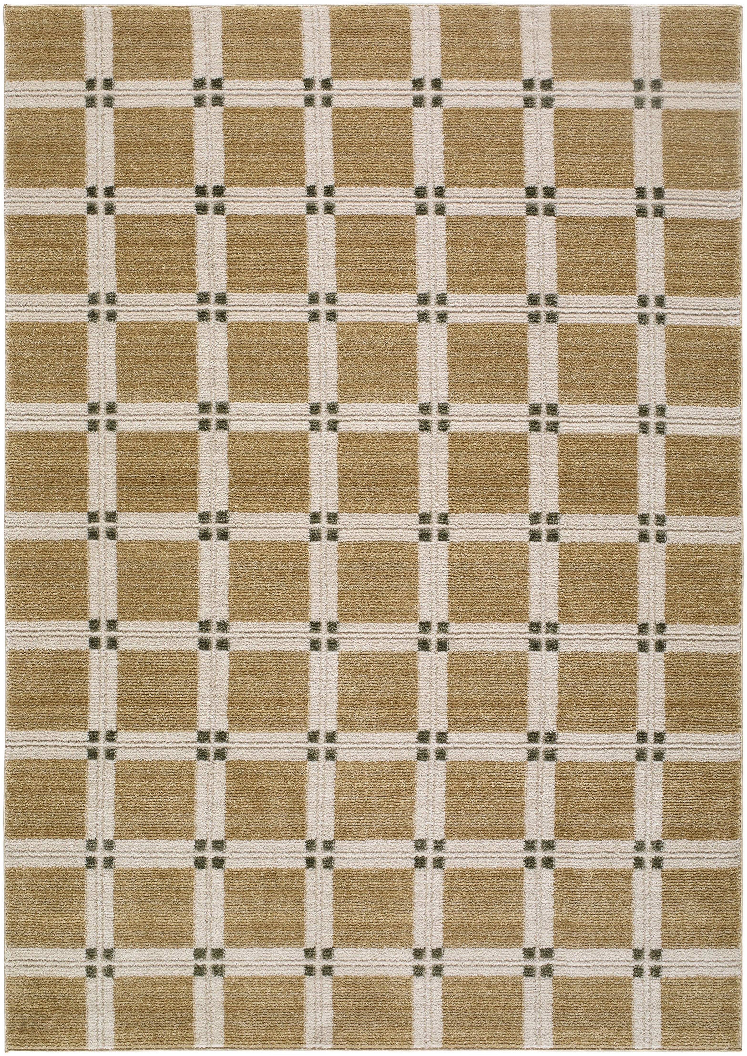 La Luna Yellow Indoor 5'3" x 7' Machine Woven Rug - Image 0