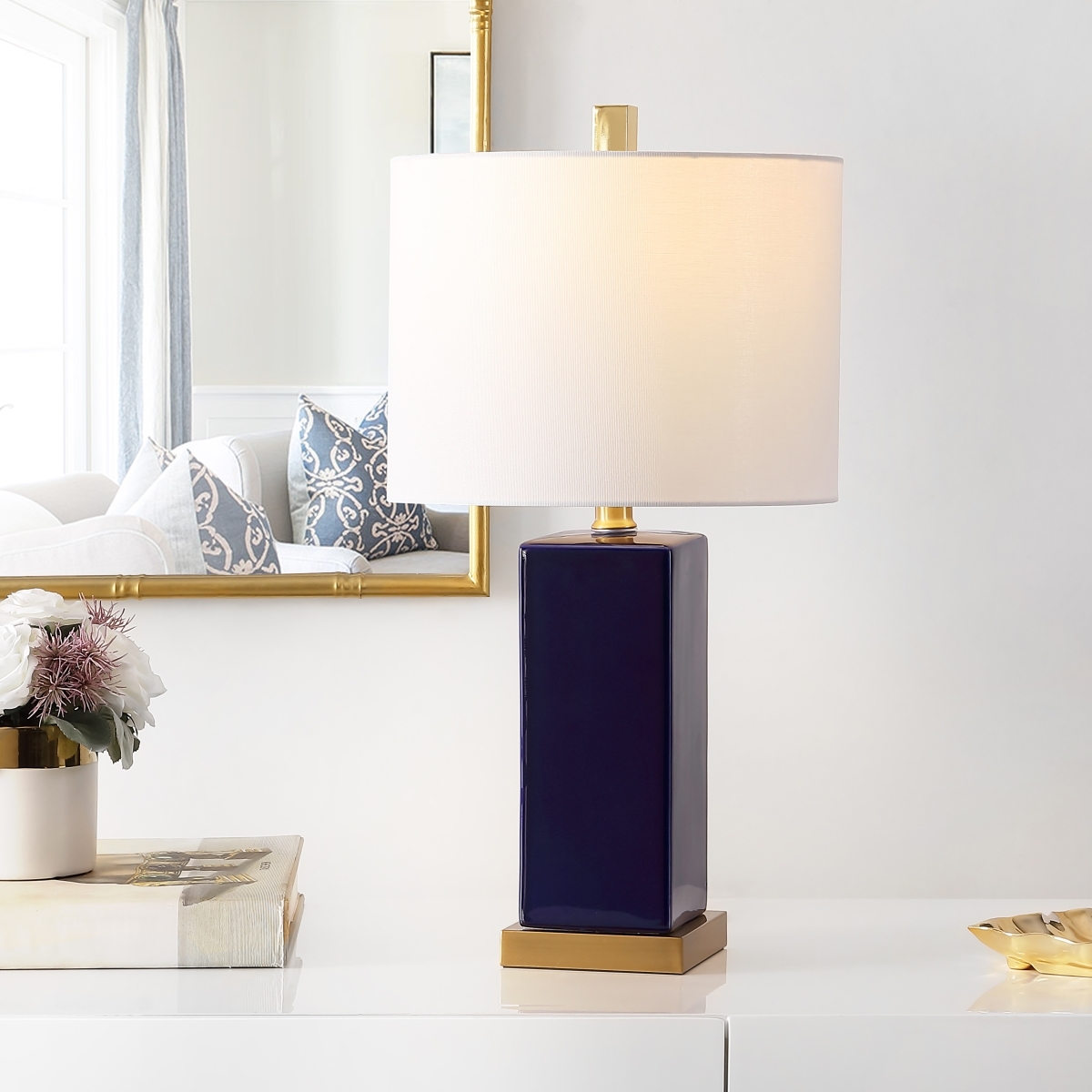Wendi 23" Table Lamp - Navy Blue - Image 3