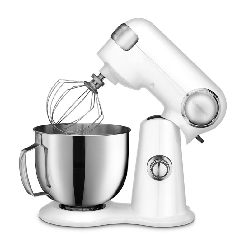 Cuisinart ® Precision Master ™ Linen White 5.5-Qt. Tilt-Head Stand Mixer - Image 2