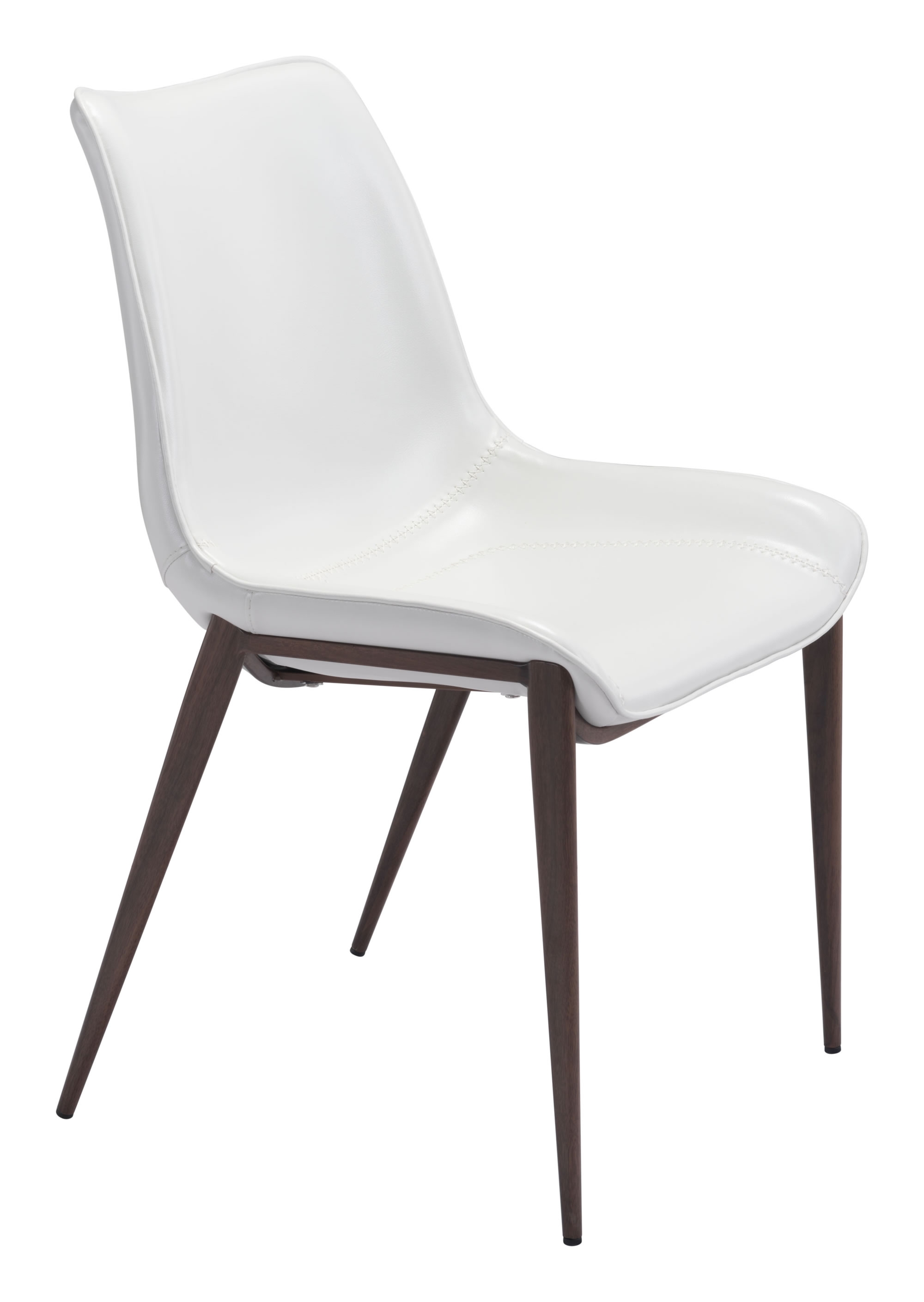Magnus Dining Chair (Set of 2) White & Walnut - Image 0
