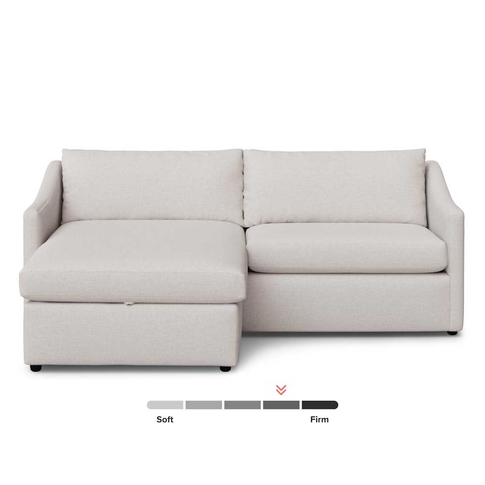 Landry 84.5" Reversible Storage Sectional - Napa White - Image 2