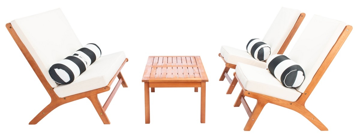 Chaston 4 Pc Living Set - Natural/Bge + Bolster P - Safavieh - Image 7