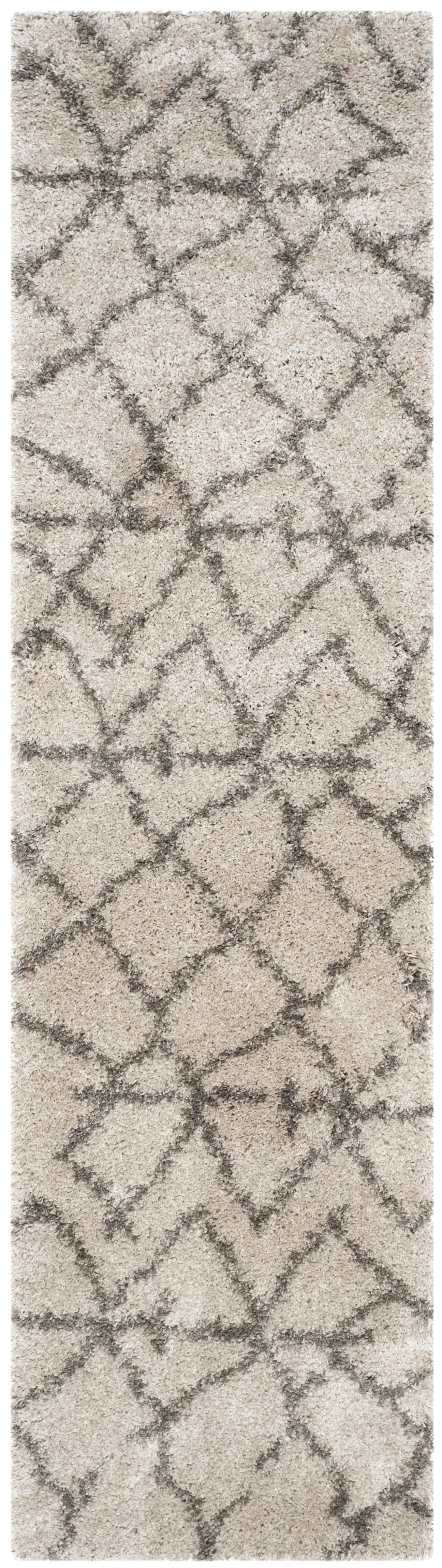 Arlo Home Woven Area Rug, SGB482D, Taupe/Grey,  2' 3" X 9' - Image 0