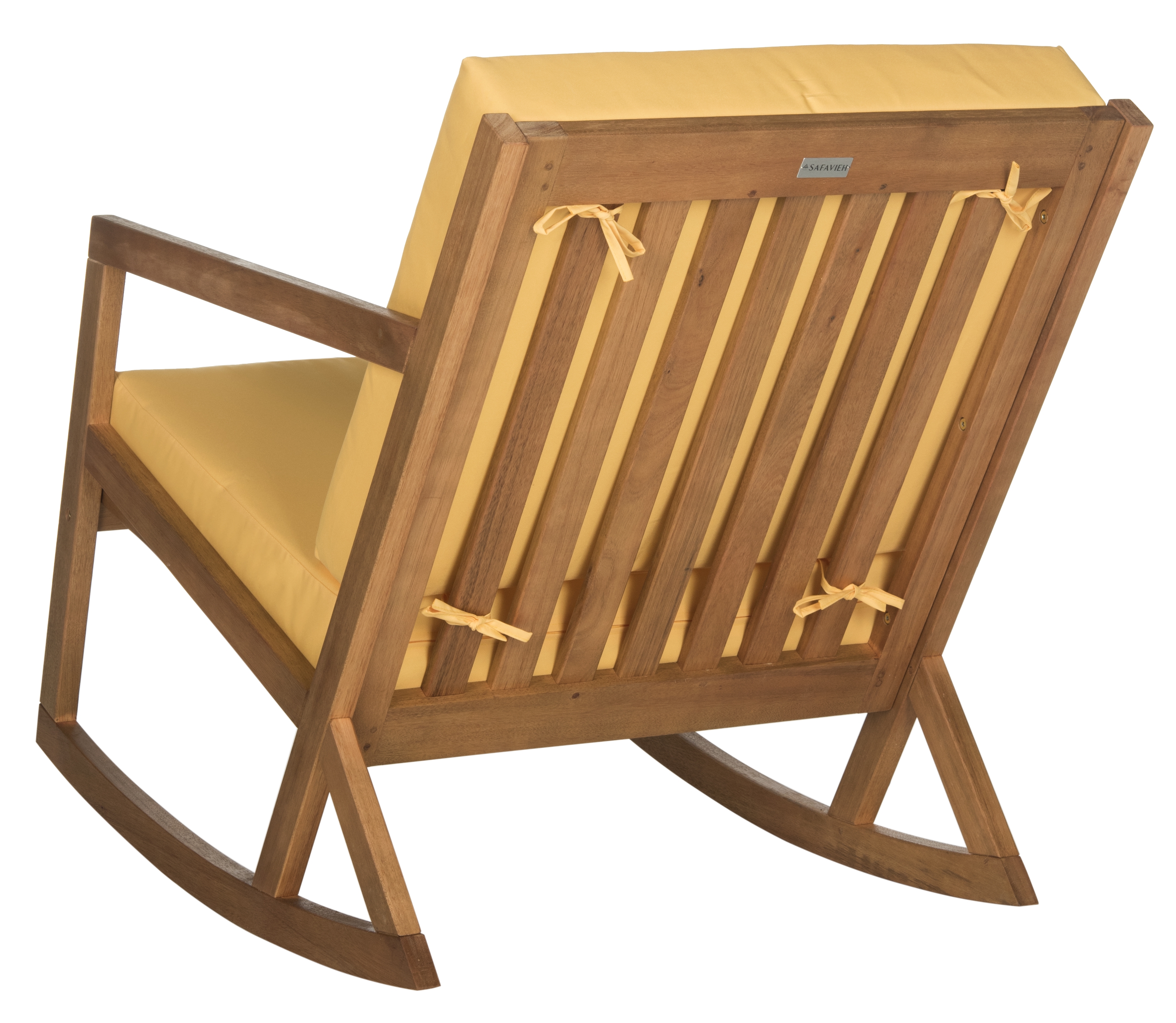 Vernon Rocking Chair - Natural/Yellow - Safavieh - Image 2