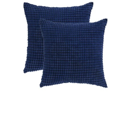 Set Of 2 Throw Corduroy Soft Corn Cushion Covers - Image 0