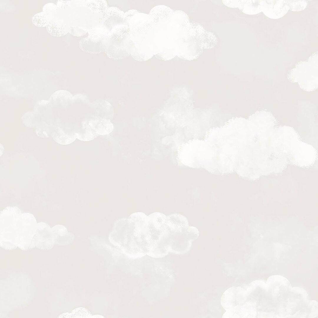 Galerie Wallcoverings Tiny Tots 2 Billowing Clouds Design 33' L x 21"" W Wallpaper Roll - Image 0
