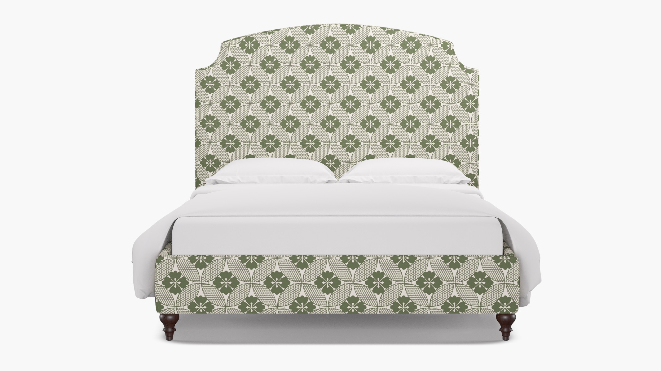 Cove Bed, Sage Solaire, Espresso Traditional Turned Leg, Twin - Image 0