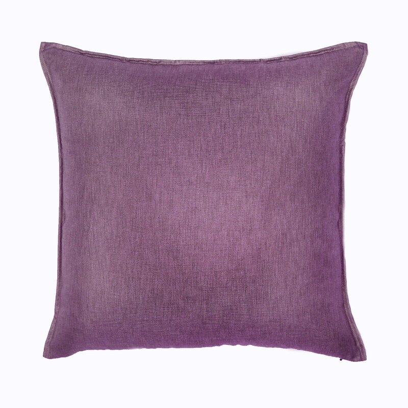 TOSS by Daniel Stuart Studio Feathers Throw Pillow Color: Hyacinth - Image 0