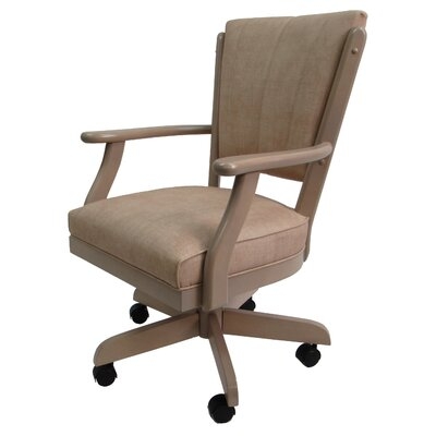 Classic Caster Solid Wood Dining Chair - Bandito Musk - Dl - Image 0