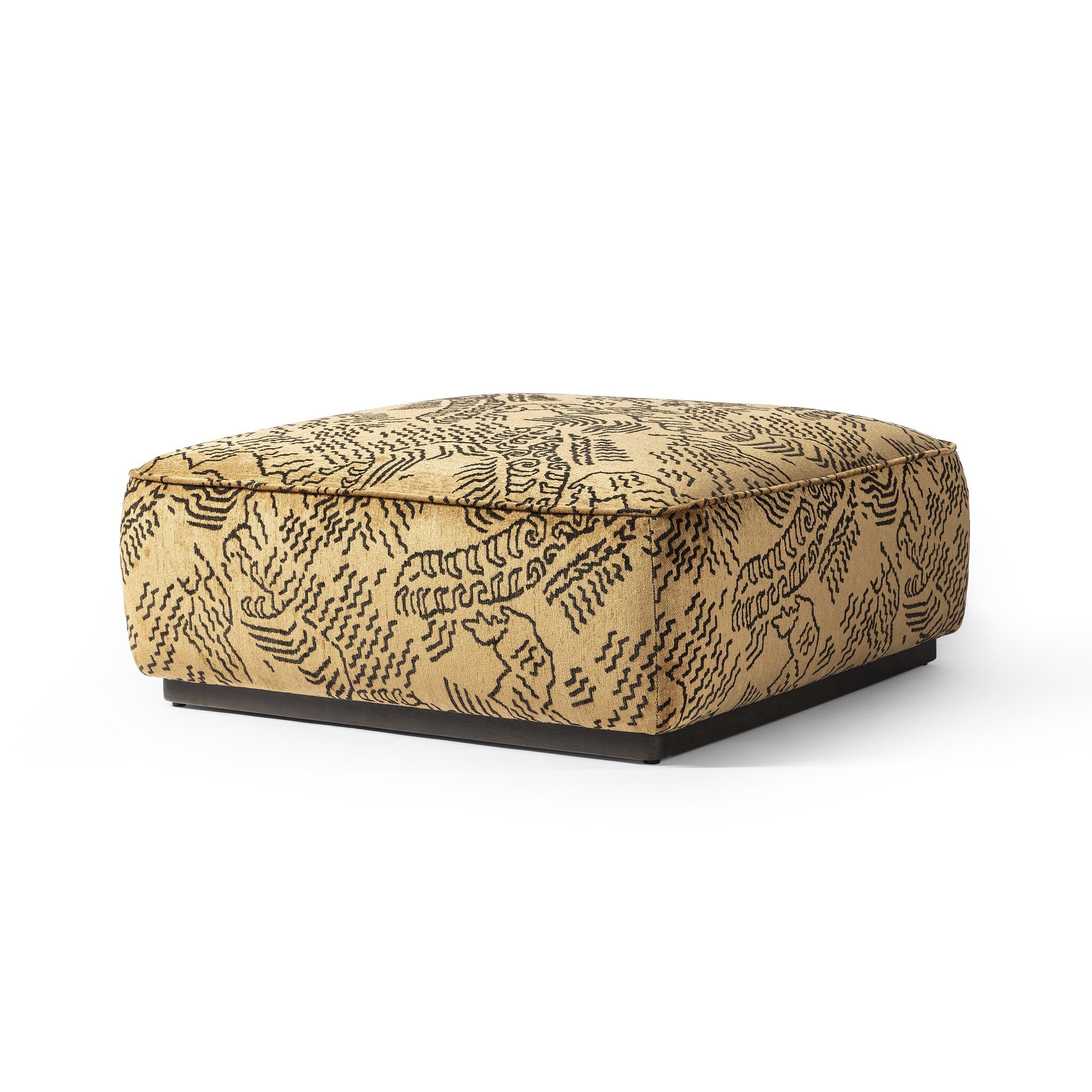 Sinclair Square Ottoman-36" - Balkan Ochre - Image 1