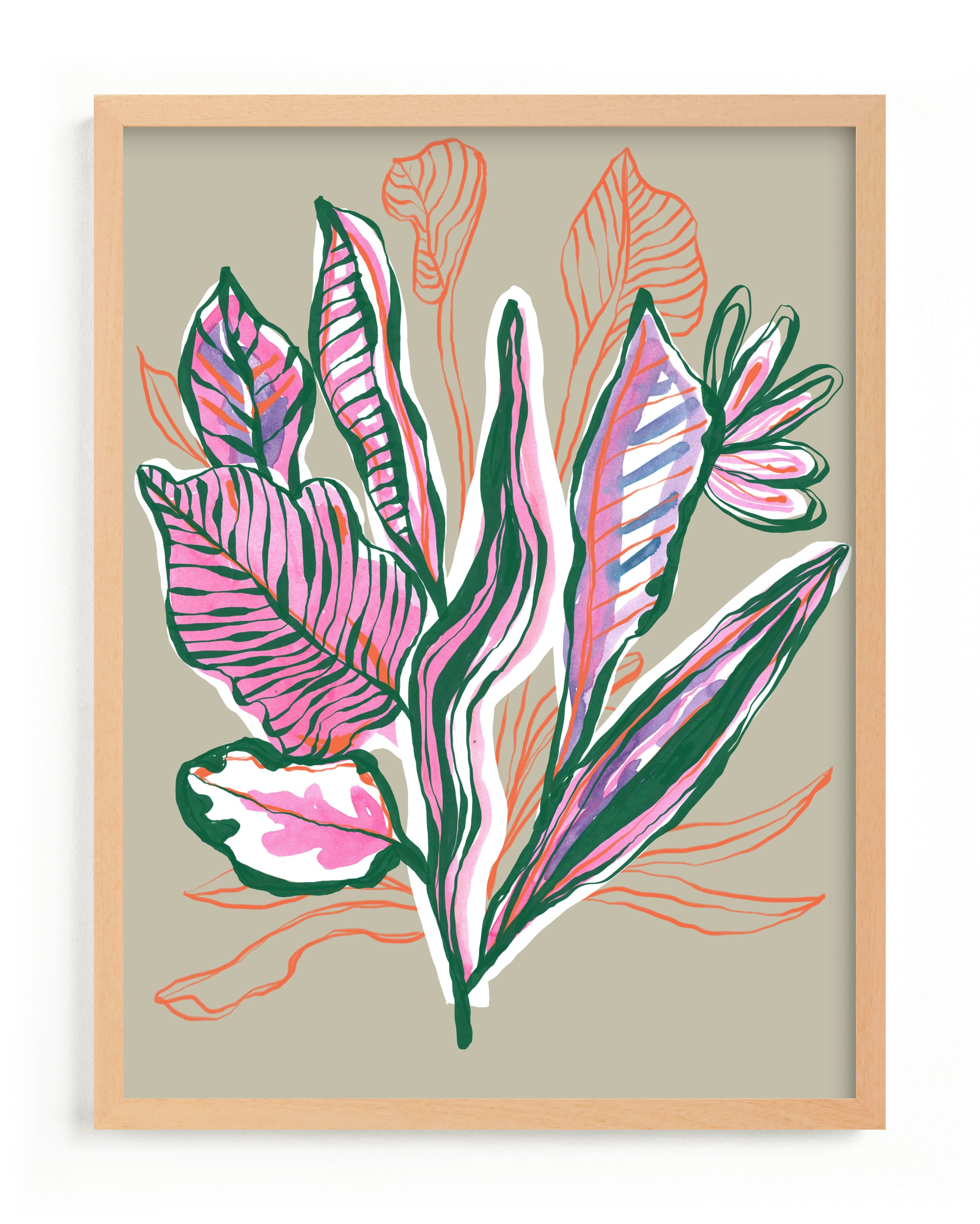 Radiant Growth Tropical Botanical Limited Edition Fine Art Print 2 - Image 0