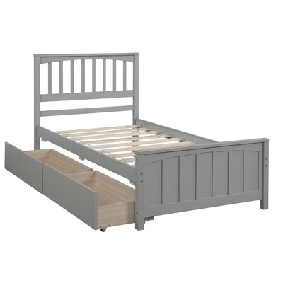 Alianna Twin Size Platform Bed With Trundle - Image 0