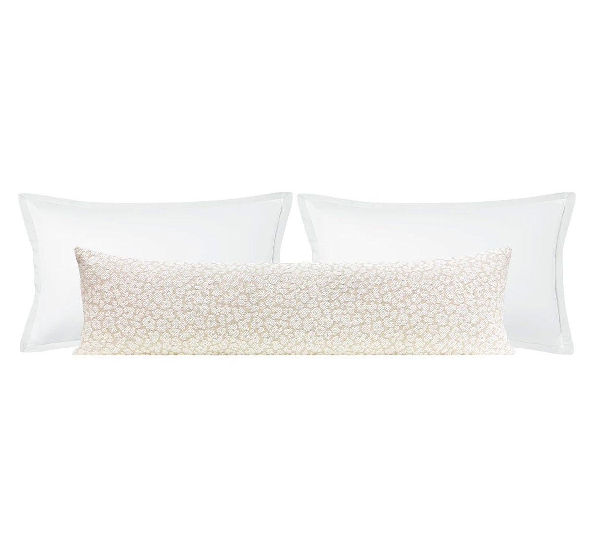 THE XL LUMBAR :: LEOPARD CHENILLE // NATURAL - 14" X 48" - Image 0