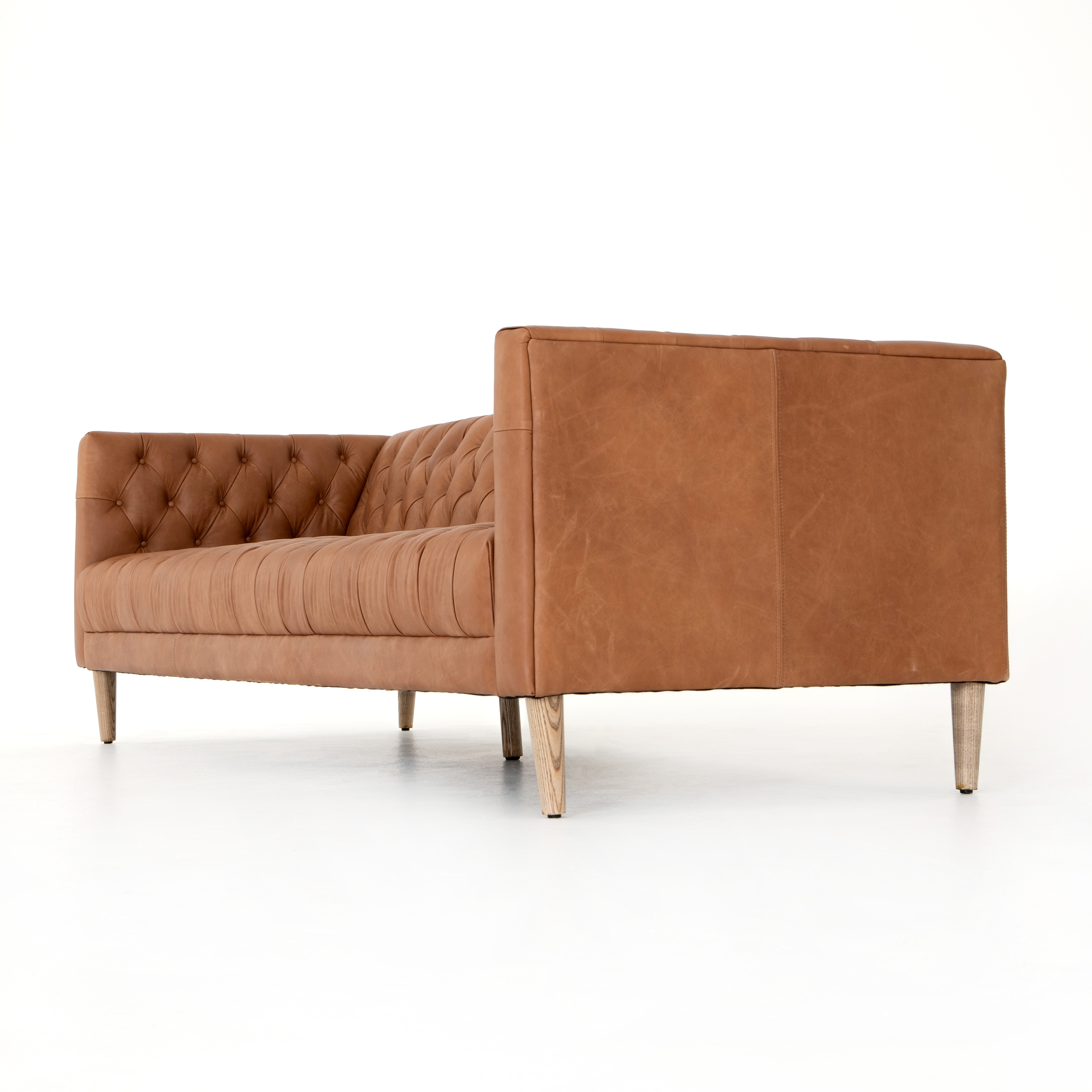 Williams Leather Sofa - Natural Washed Camel - Image 3