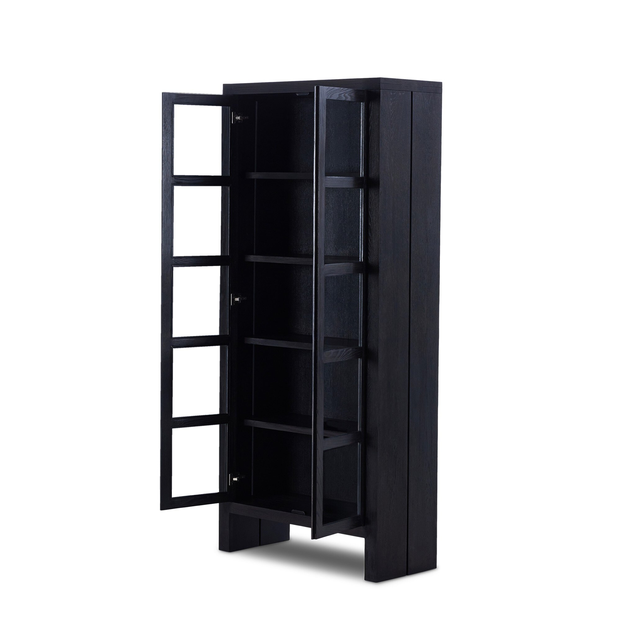 Warby Cabinet - Worn Black Veneer - Image 2