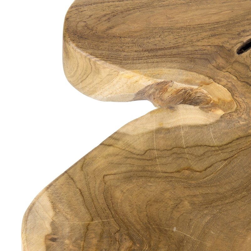 Brit Solid Wood Pedestal End Table - Image 3