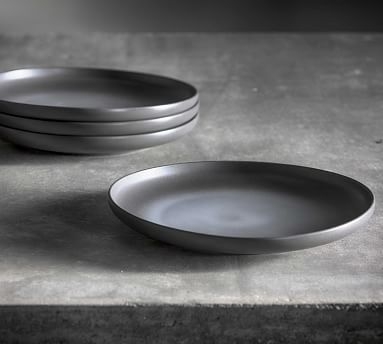 Cloud Terre Hugo Stoneware Dinner Plates, Medium, Set of 4 - White - Image 5