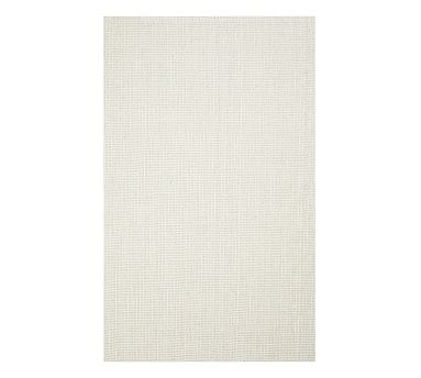 Chunky Wool Jute Rug, Chambray, 8 x 10' - Image 0