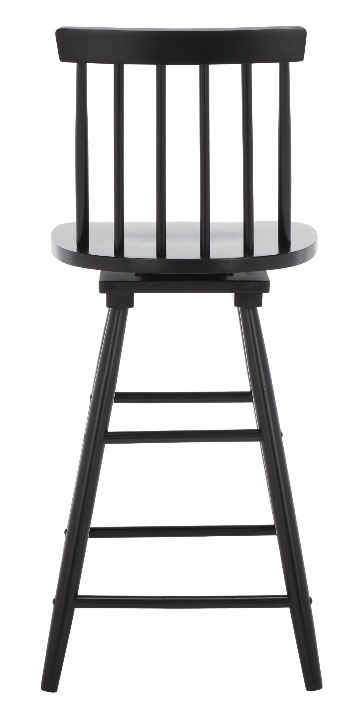 Quai Swivel Counter Stool - Black - Safavieh - Image 6
