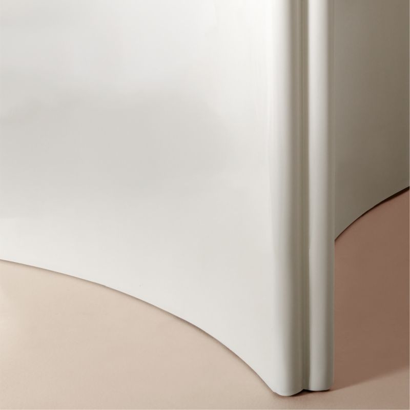 Vesper 55" Round White Resin Dining Table - Image 6