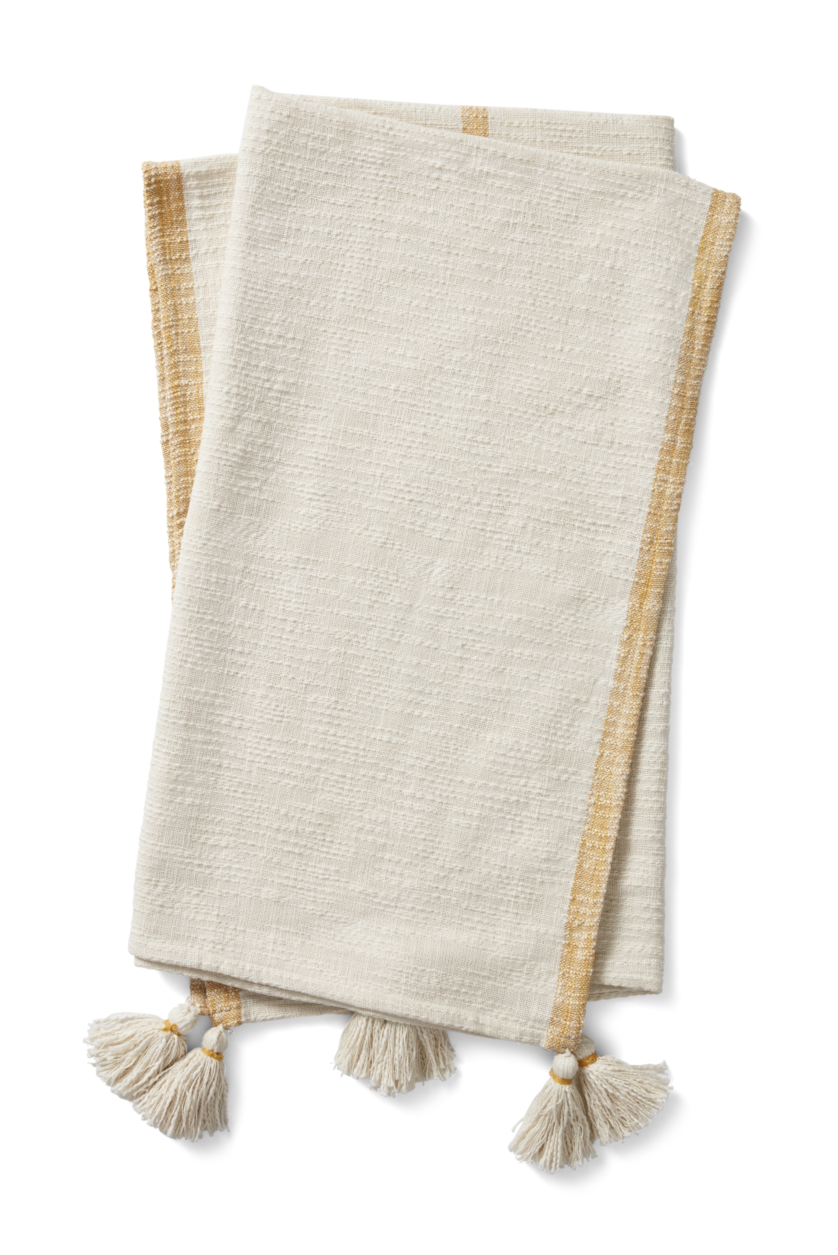 Magnolia Home by Joanna Gaines x Loloi Finn Ivory / Ochre 4'-2" x 5' - Image 0