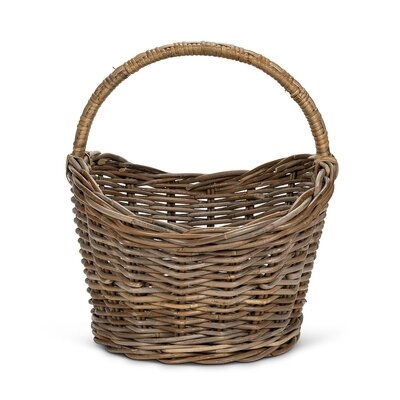 Long Handled Shaped Rattan Basket - Image 0