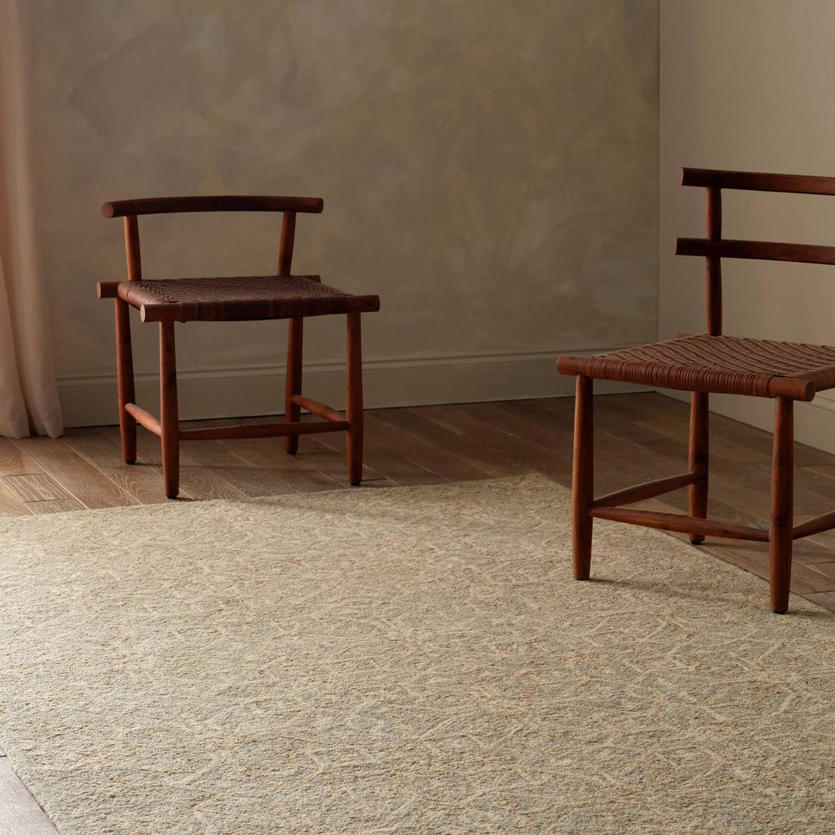 Rylie PRO09 Handmade Vintage Look Green Area Rug (6'x9') - Image 5