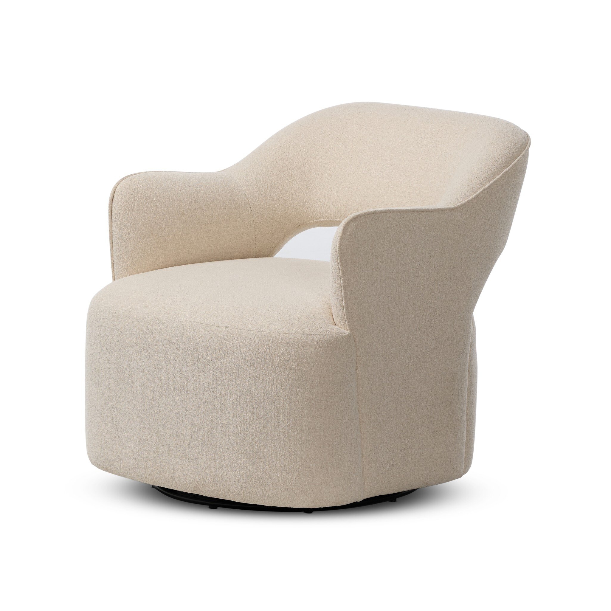Blythe Swivel Chair - CryptonÂ® Wayfarer Snow - Image 1