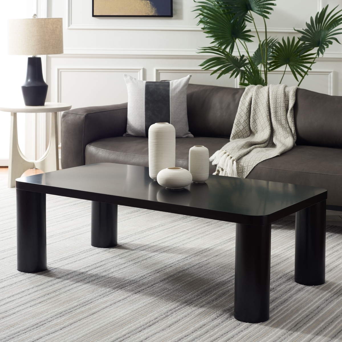 Aldous Rectangle Coffee Table - Black - Image 1