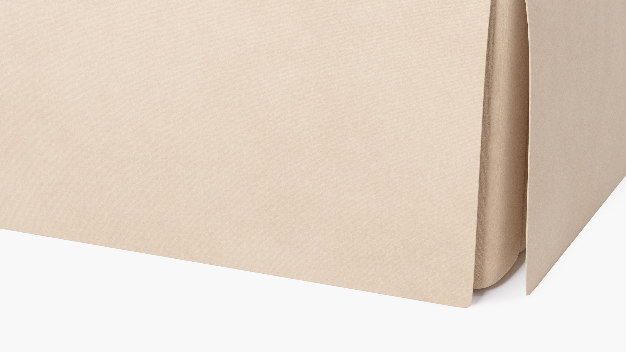 Skirted Track Arm Sofa, Pearl Classic Velvet, Standard (39") - Image 6