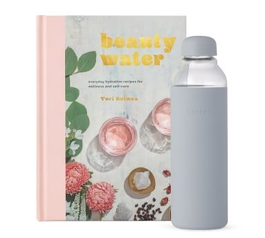 Beauty Water Hydration 2-Piece Gift Set (book &amp; water bottle) - Blush - Image 4