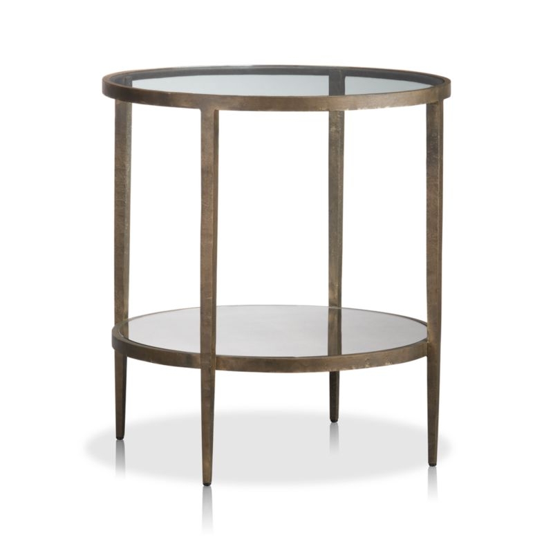 Clairemont Round Side Table with Shelf - Image 10