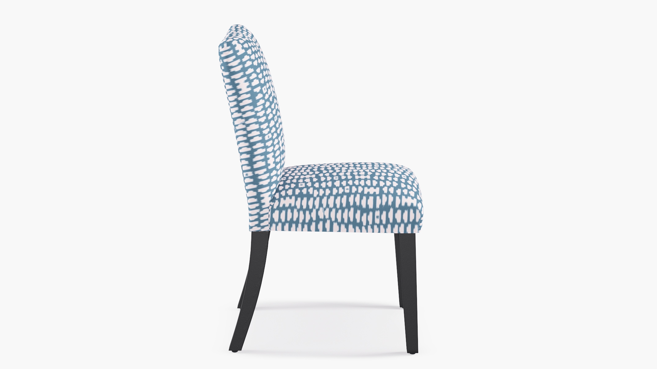 Classic Dining Chair, Dusty Blue Odalisque, Black - Image 2