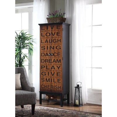 Harke Brown And Black Transitional Accent Cabinet - Image 0