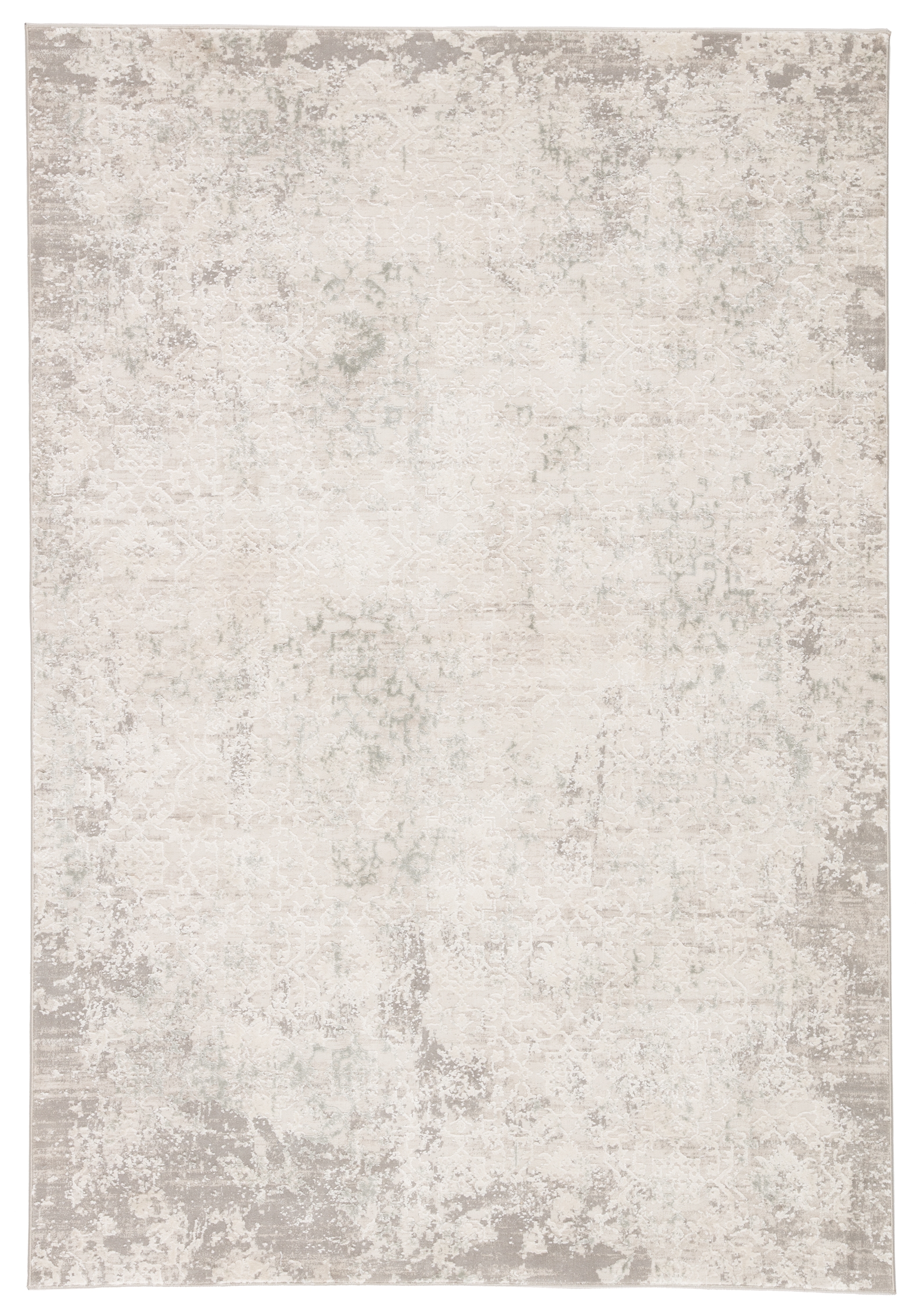 Siena Damask Ivory/ Gray Area Rug (2'X3') - Image 0