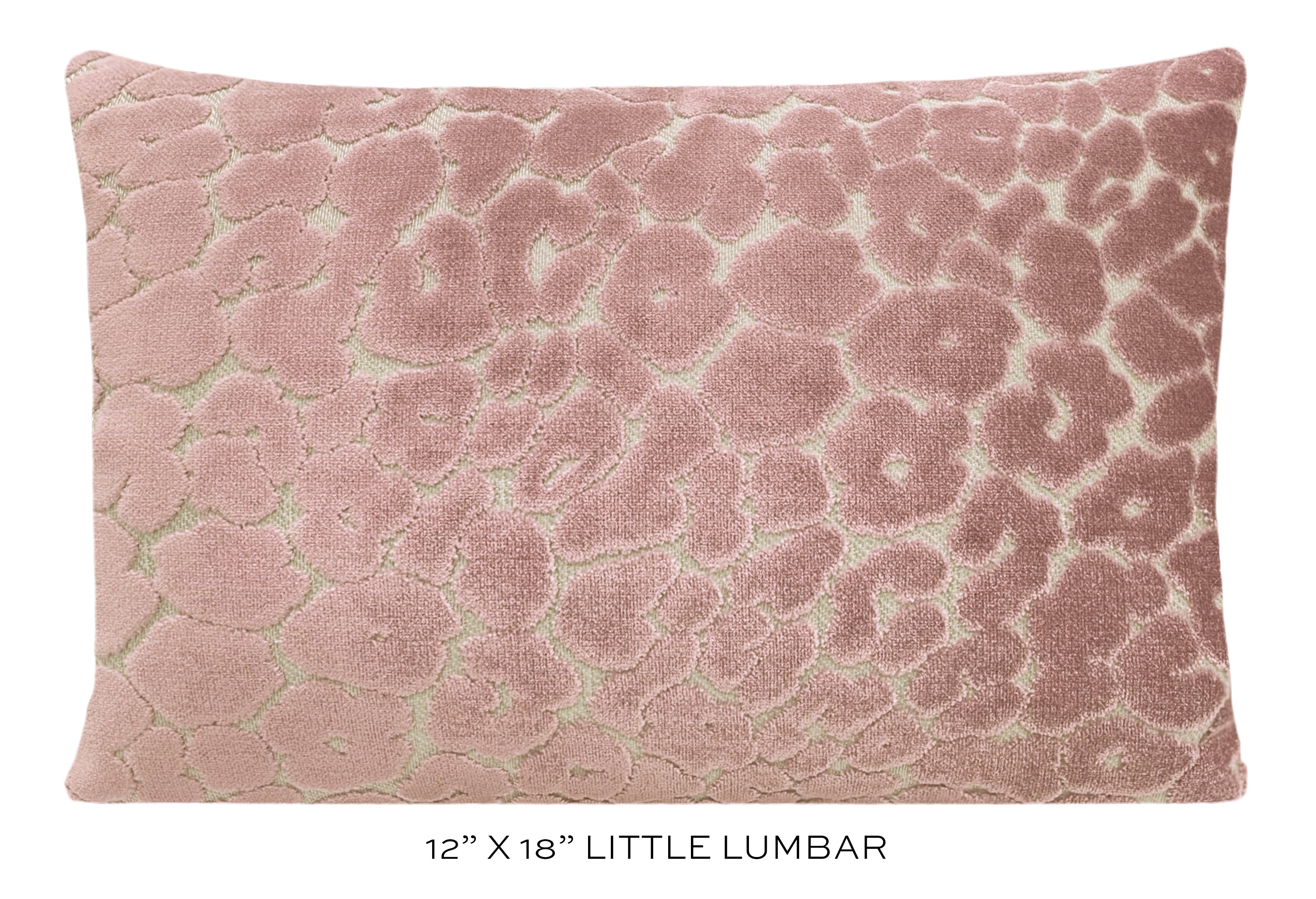LEOPARD CUT VELVET // PINK PEONY - 20" X 20" - Image 3
