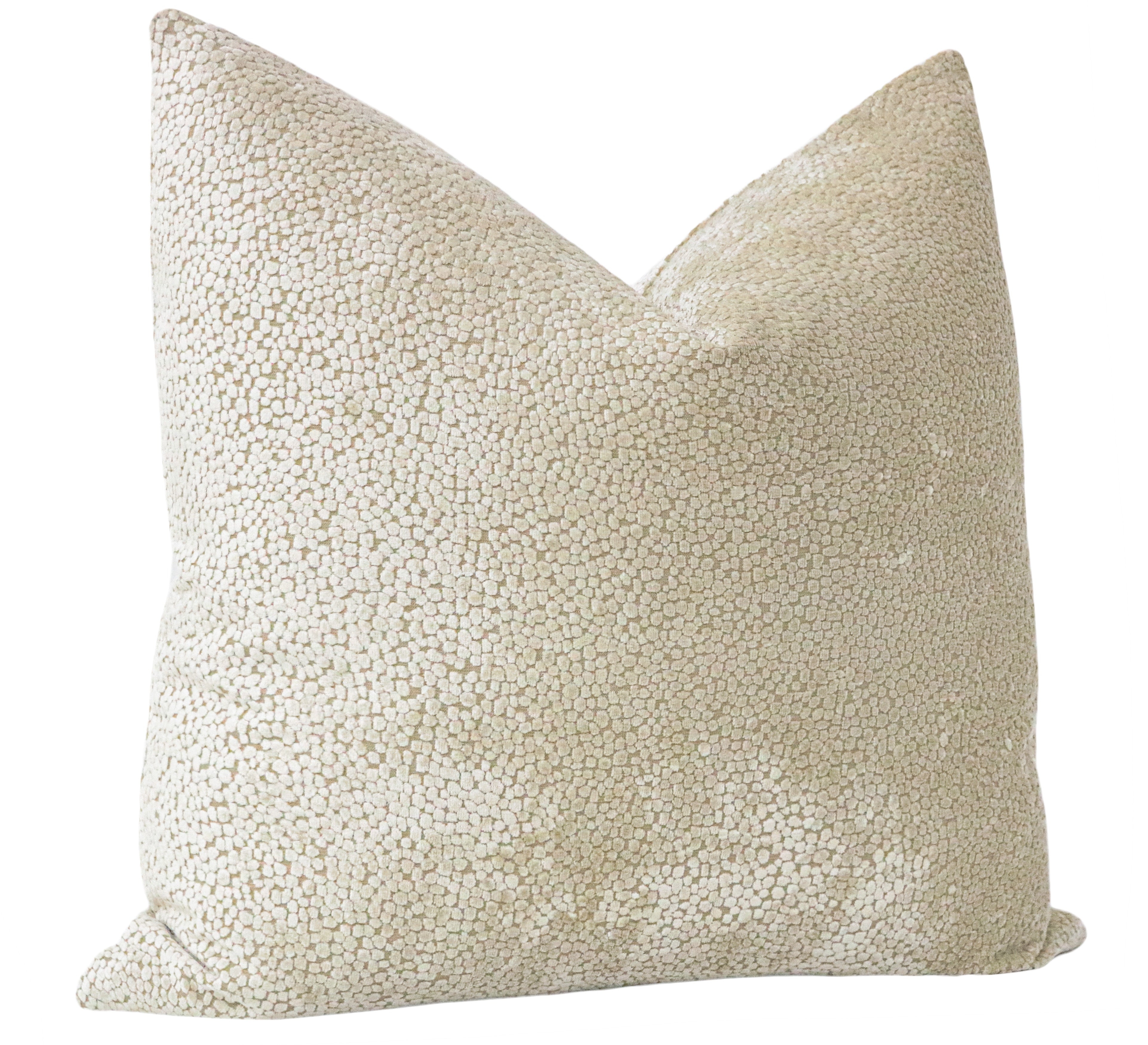 COSMO CUT VELVET // CASHMERE - 20" X 26" STANDARD SHAM - Image 1
