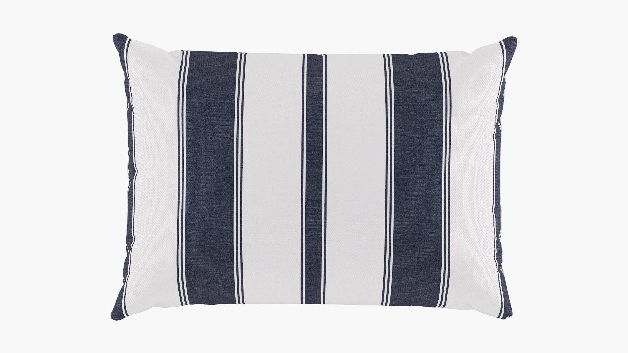 Outdoor 14" x 20" Lumbar Pillow, Navy Clarence Stripe, 14" x 20" - Image 0