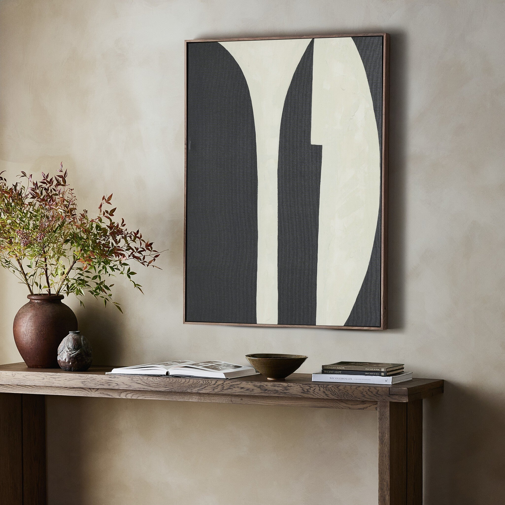 Grecco Diptych by Jess Engle - Rustic Walnut Floater - Image 8