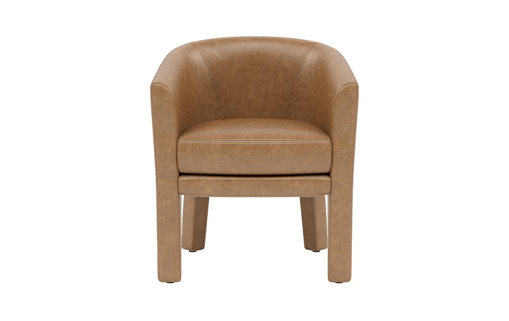 Jules Leather Fully Upholstered Chair - Image 0