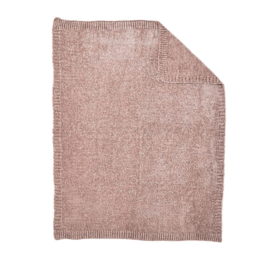 Luxe Chenille Baby Blanket, Dusty Blush, WE Kids - Image 0