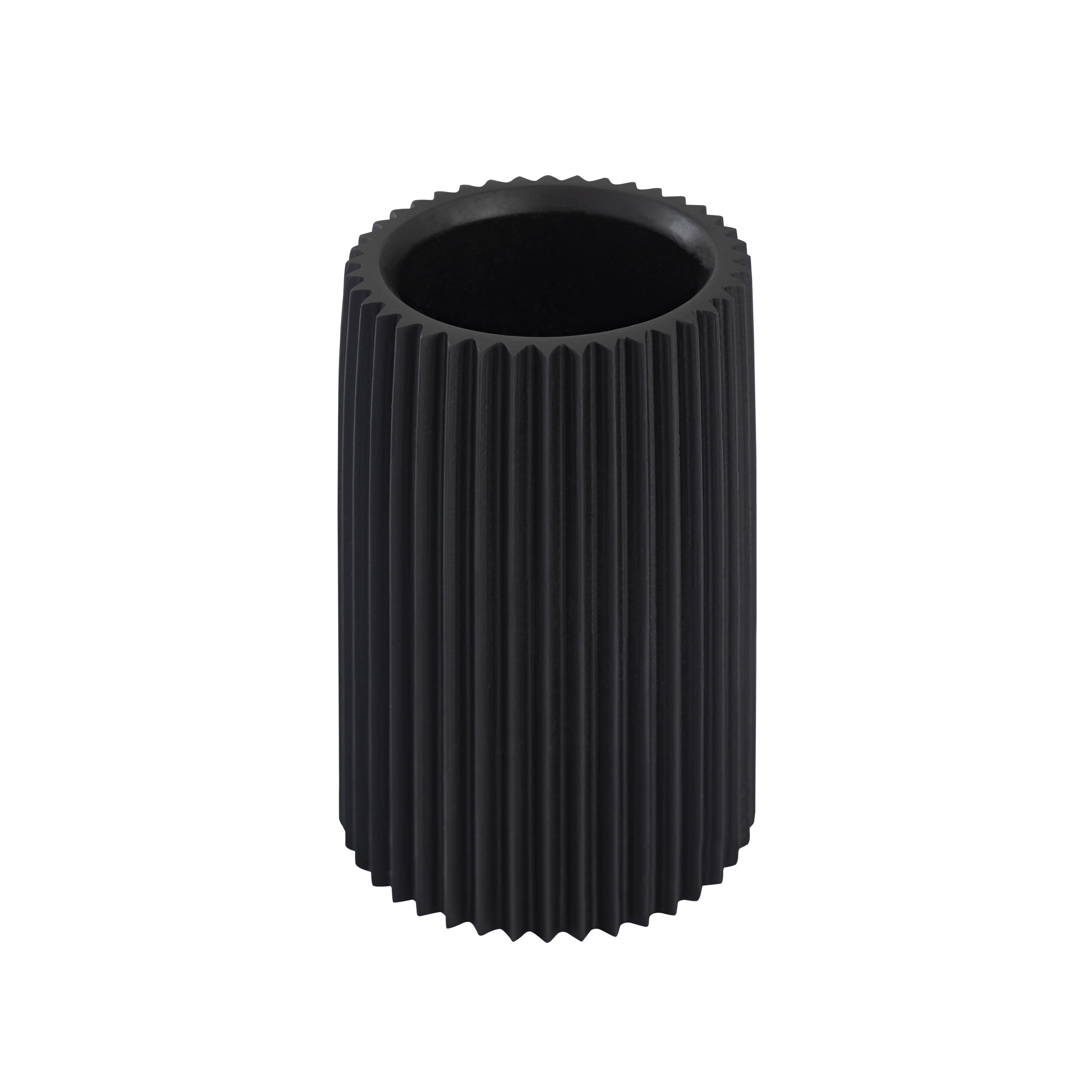 Jenna Black Concrete Table Vase - Image 1