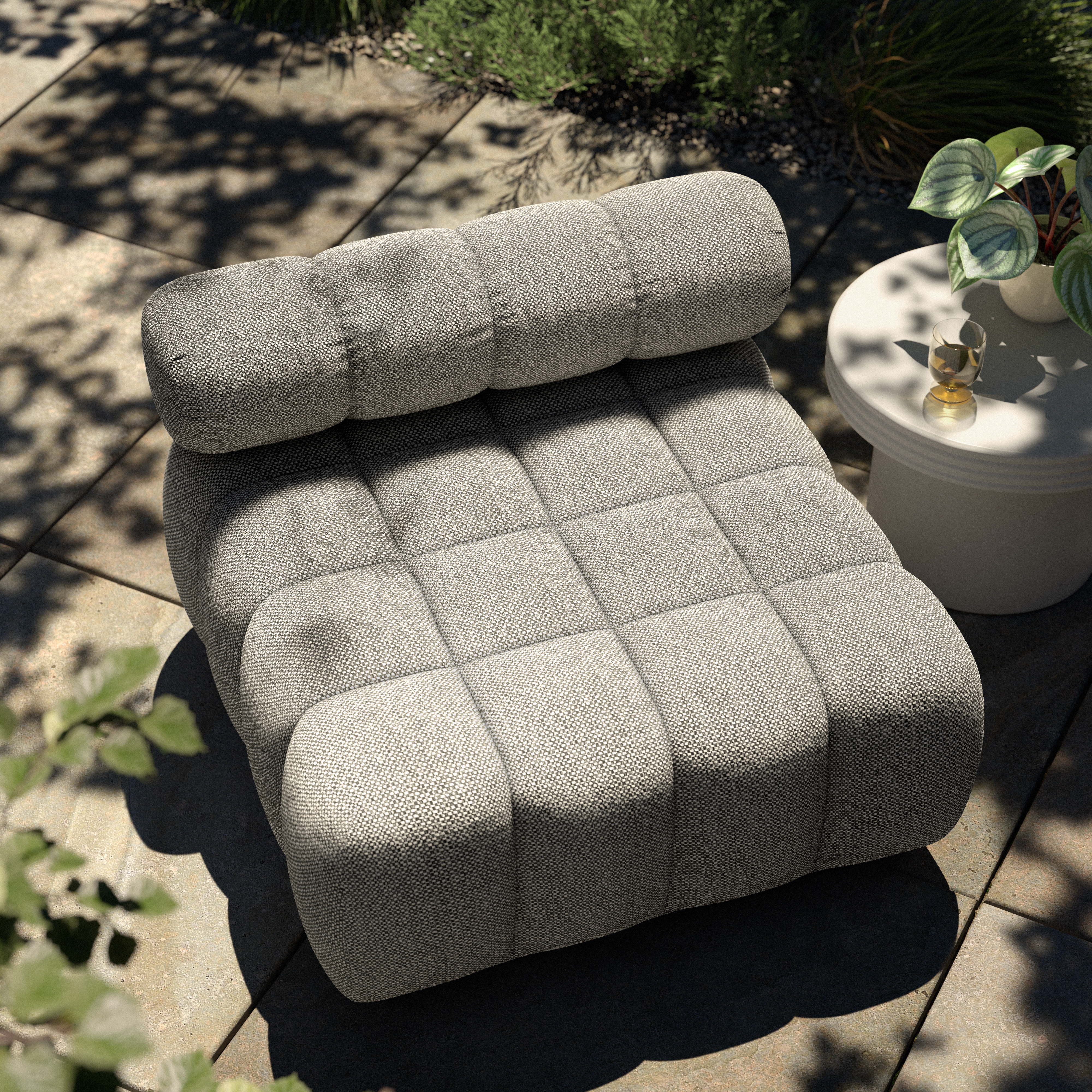 Build Your Own: Roma Outdoor Sectional - Faye Ash - Image 1