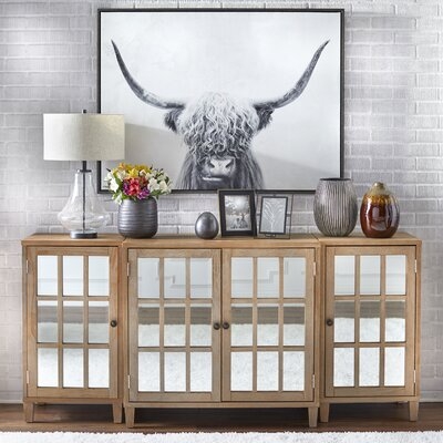 Cynthia 73.1'' Wide Pine Sideboard - Image 1