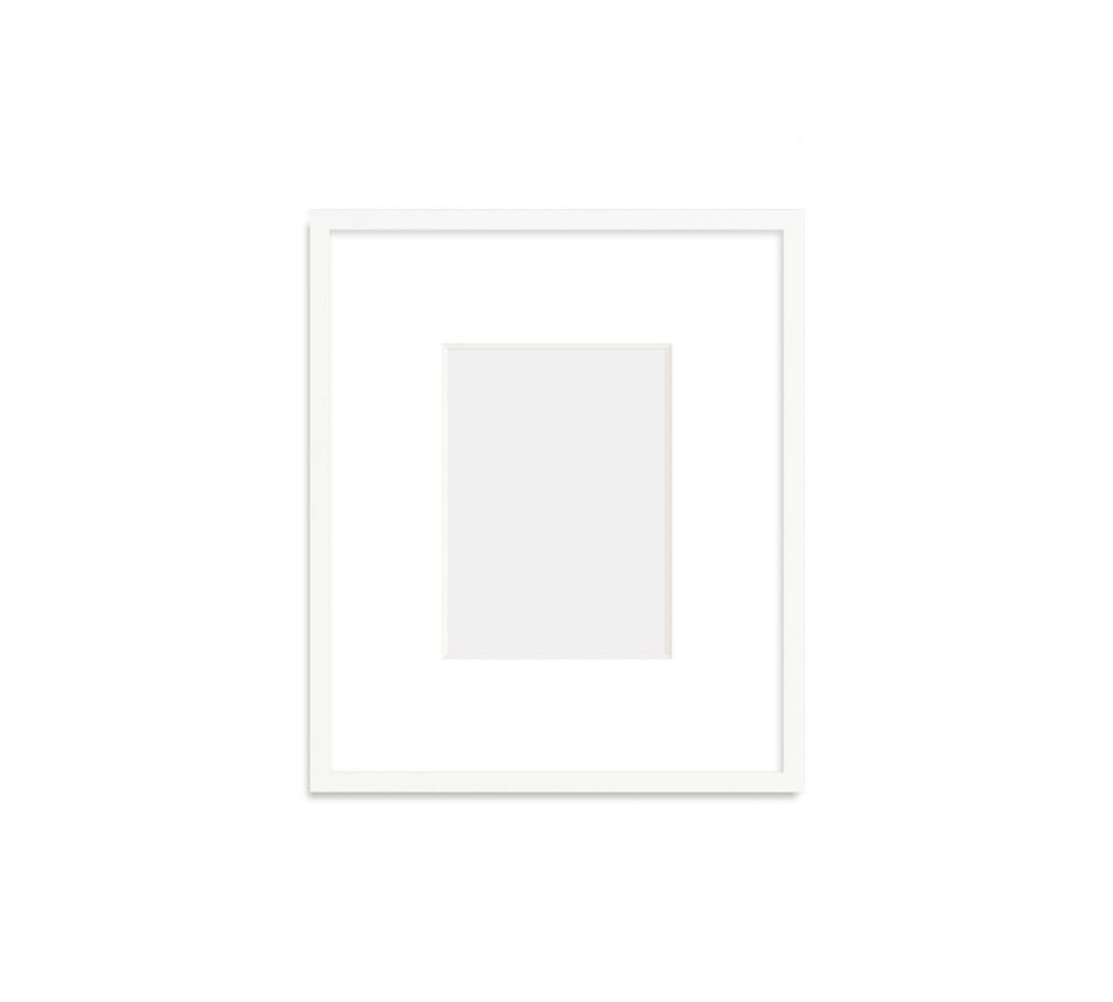 Metal Gallery Frame, 3" Mat, 5x7 - Bright White - Image 0