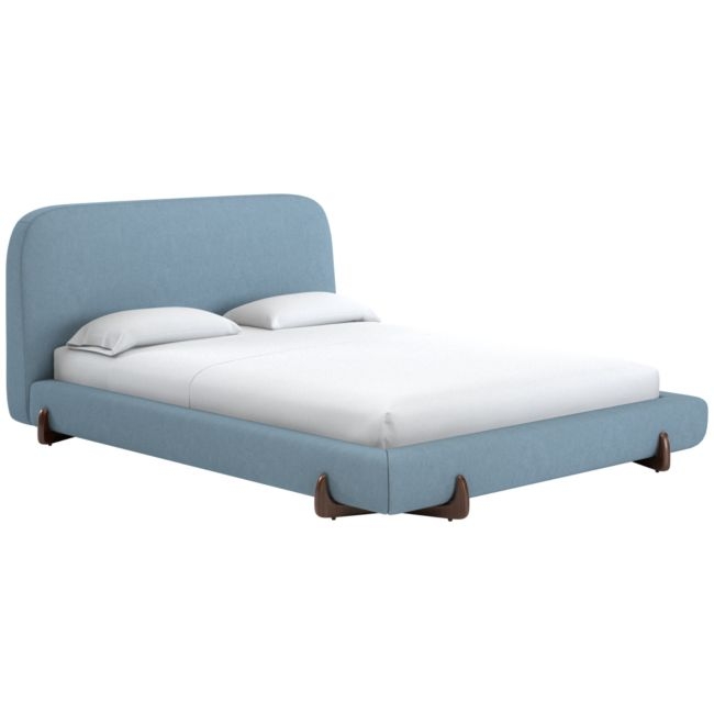 Stivale Queen Bed Lisbon Wedgewood - Image 0