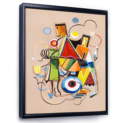 Colored Geometric Abstract Compositions I - Modern Canvas Wall Art Print FL35764 - Image 0